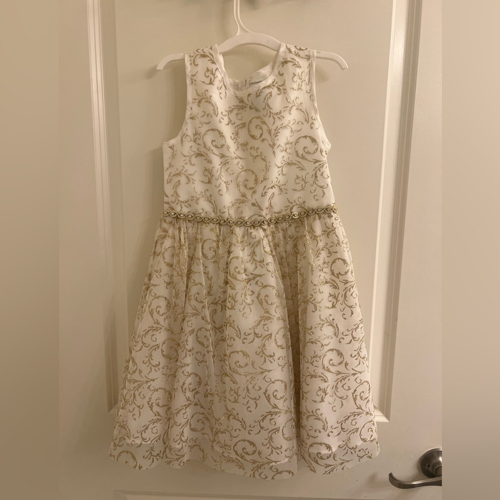 Beautiful ivory and gold Easter dress
